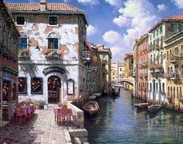 YXJ182aB Escenas de Venecia Pinturas al óleo